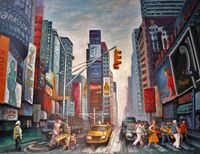 Times Square 130 x 100 cm, Acryl 2018